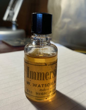 Part Used Bottle of Vintage Watson Microscope Immersion Oil - circa 1950s