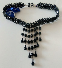 Vintage Black Glass Bead