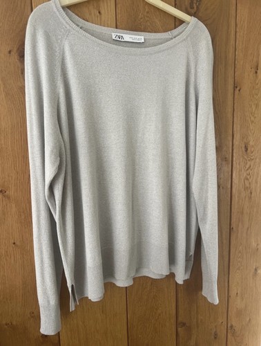 Zara silver lightweight knit