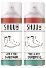 2x Waterproof Spray 300ml For Shoe Boot Trainer Suede Leather Canvas Protector