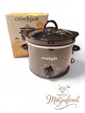Crockpot Slow Cooker Black 1.8l 1-2 People Keep Warm Function