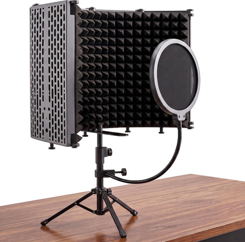Microphone isolation shield - microphone,