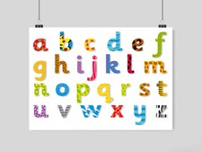 CHILDREN'S ALPHABET POSTER