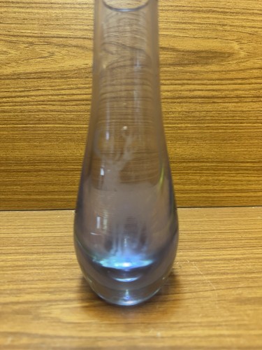 Scottish art glass vase - vase, etched