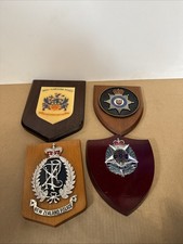 4 x Vintage Police  Plaques / Shields
