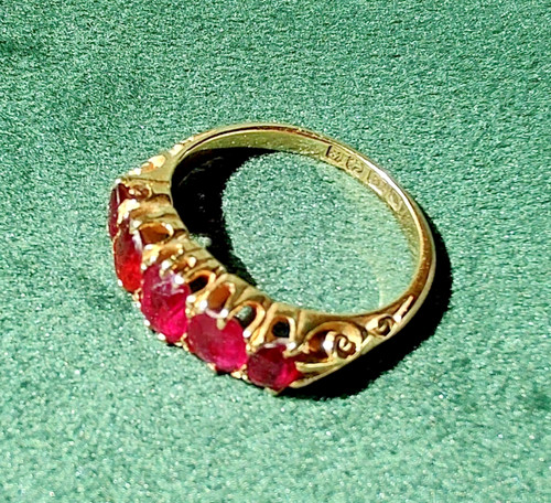 Antique edwardian 18ct gold - edwardian,
