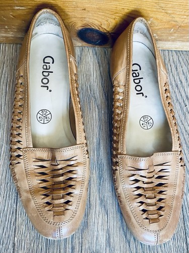 Gabor leather loafers - loafers, tan