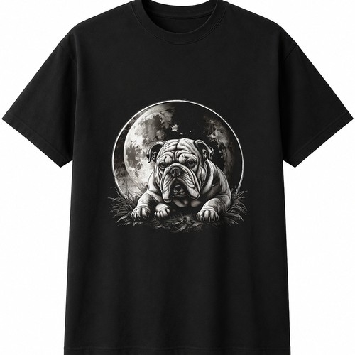 English bulldog charcoal mens - english,