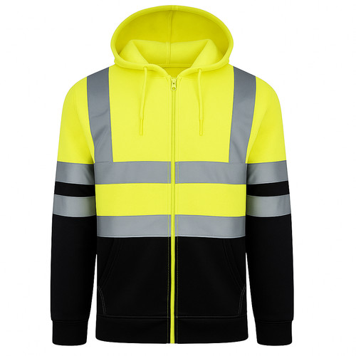 High viz zip hoodie - viz,