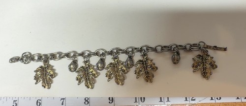 Vintage silver tone autumn - vintage,