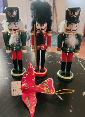 Wooden nutcracker figure - nutcracker, 5"