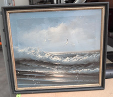 Vintage Signed Oil Painting on