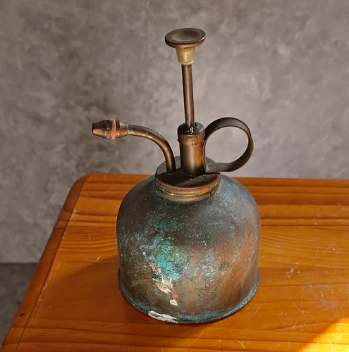 Vintage brass plant - vintage, mister