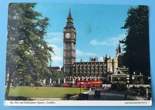 Postcard  London Big Ben and Parliament Square  John Hinde  posted dated 1973