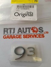 Genuine Saab Brand New 93 9-3 2003-2010 4D "93" Badge Emblem 12785873