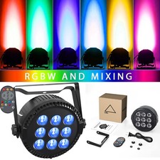 135W RGBW Par Can Light 9LED Stage Light DMX512 DJ Party Disco Wall Wash Lights