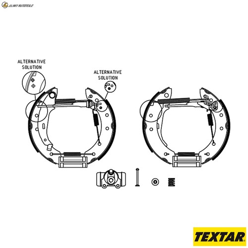 Brake shoe set 84048002 - 84048002, for
