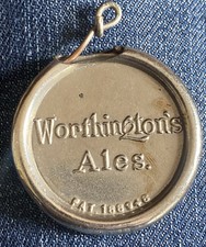 RARE 1900s METAL FOB Token WORTHINGTON ALES BEER ADVERTISING PIPE REAMER