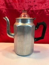 VINTAGE TOWER BRAND STOVETOP COFFEE PERCOLATER 6 - 8 CUPS MADE IN ENGLAND