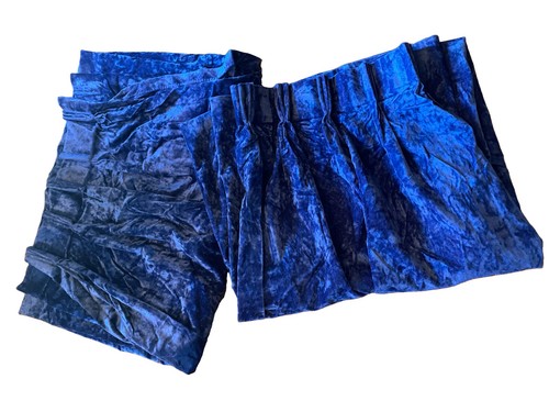 Mcm vtg blue crushed velvet - vtg,