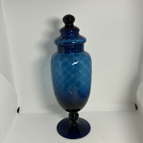 Vintage empoli jar deep blue - vintage,