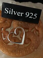 Silver  Heart PendantAnd Fine Silver Chain ( Always Sisters Engraving)