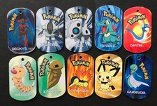 10 X Pokemon Metal Tags Tag Bundle Deoxys Registeel Cyndaquil Pichu Totodile