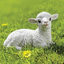 Lottie lamb garden ornament - lottie,