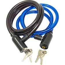 2 X ARMOURED STEEL CABLE LOCK