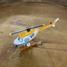 RON COPTER CRSN TV News Helicopter Disney Cars 1:55 Car Diecast SEE Mater Mack