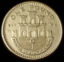 Gibraltar One Pound 2002 AE