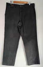 M&S Blue Harbour Moleskin Trousers Men W34 L31 Charcoal Grey Emmetex Cotton