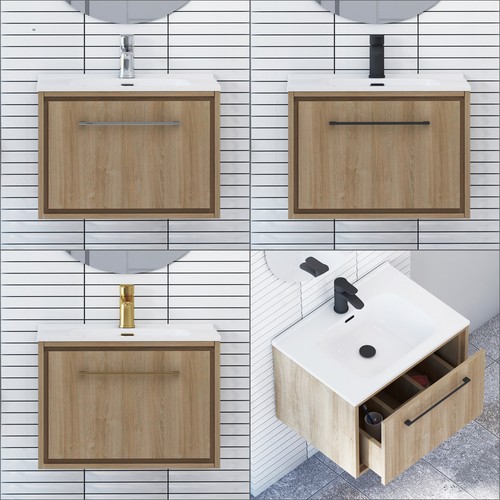 600mm bathroom wall hung - wall,