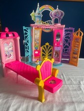 Barbie DREAMTOPIA Fairytale Castle, Fold-Bed, Sofa, Table, Dog AND PRINCESS DOLL
