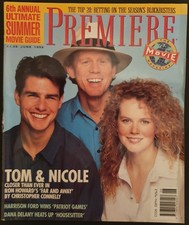 Premiere Magazine June 1992 Tom Cruise Nicole Kidman Ron Howard