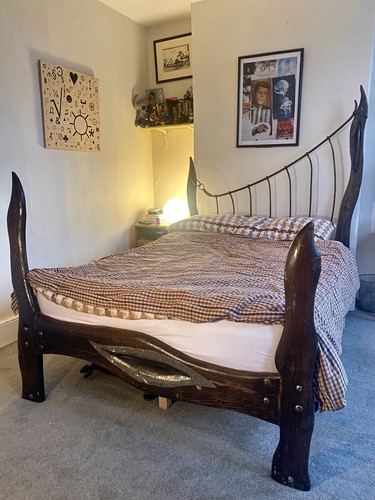 Gothic handmade double bed - gothic,