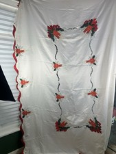 Poinsettia Embroidered