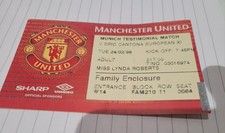 Manchester United Ticket Eric Cantona Testimonial V European 11