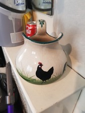 Rare Wemyss large jug with cockerels and early impressed mark