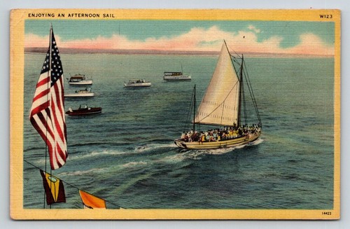 Enjoying afternoon sail - enjoying,