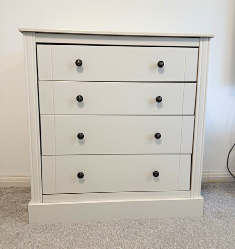 White drawer chest of - white, 4
