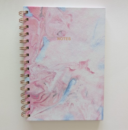 Pink blue white marble - blue,