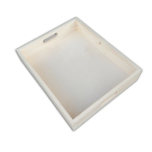 Large wooden serving tray - wooden,