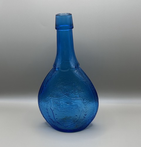 Vintage blue glass - blue,