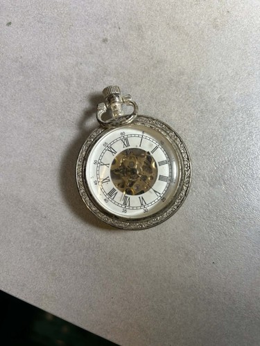 Silver plated pocket watch - watch, the