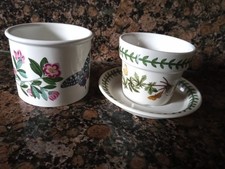 2 small Portmeirion Botanic Garden plant pots Excellent
