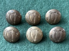 6 - Old Irish Army Buttons.