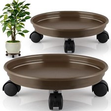 Resin Plant Caddy with Wheels