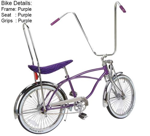 Lowrider purple bike - 20",