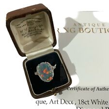 australian black opal ring